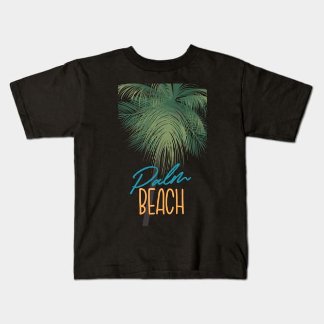 Palm Beach Kids T-Shirt by MinnieWilks